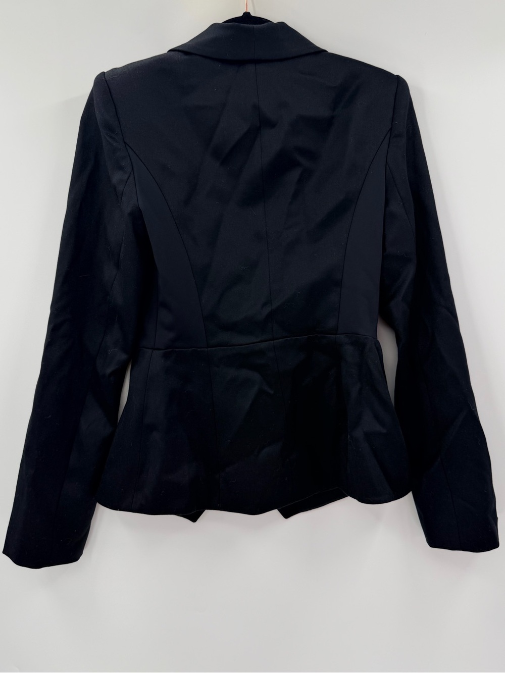 Alice + Olivia Black Sculpt Asymmetrical Blazer Jacket 6 - Picture 5 of 5